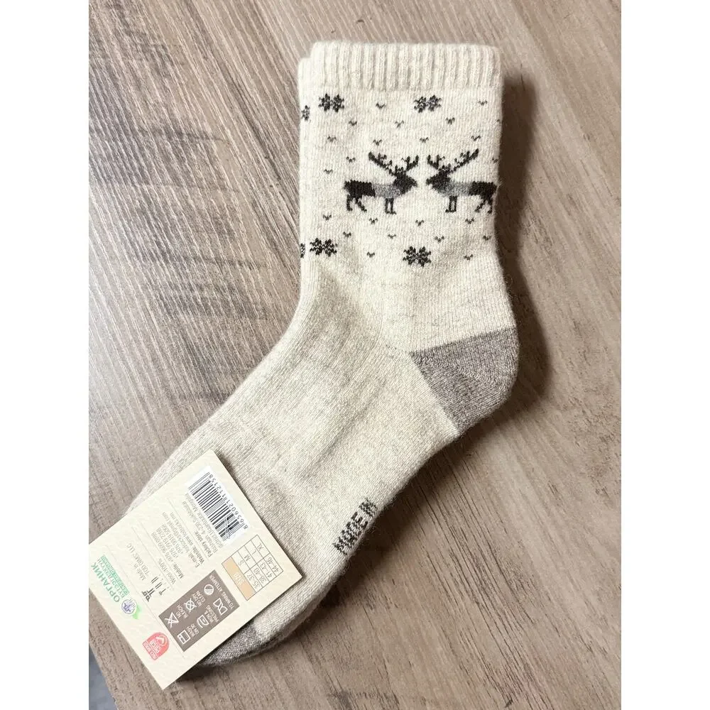 Mongolian Made 100% Wool Socks Size M (38–40) NWT